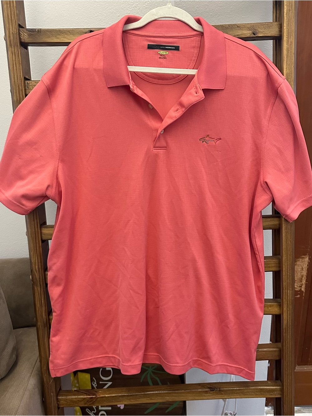 Greg Norman Collection Coral Polo Shirt